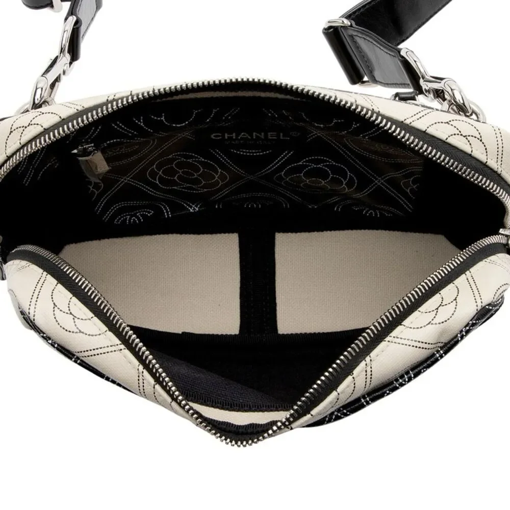 Chanel Coated Canvas Camellia Camera Bag - Picture 7 of 15